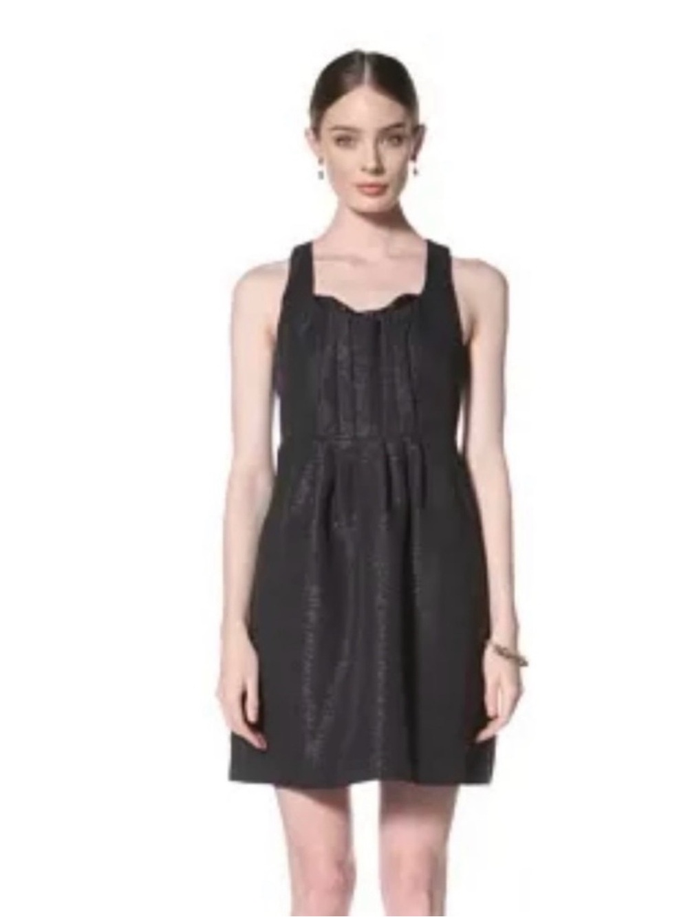 NWT$198 Anthropologie Twinkle by Wenlan Brocade/lace fit and flare dress size 6